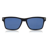 Tom Ford - Magnetic Clip Sunglasses - Occhiali Quadrati in Metallo - Rutenio Nero - FT5475 - Occhiali da Sole - Tom Ford Eyewear