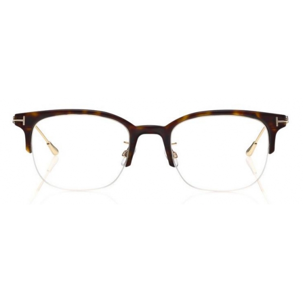 Tom Ford - Blue Block Optical Glsses - Browline Optical Glsses - Dark Havana - FT5645-D - Optical Glsses - Tom Ford Eyewear