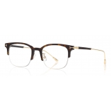 Tom Ford - Blue Block Optical Glasses - Occhiali Browline - Avana Scuro - FT5645-D - Occhiali da Vista - Tom Ford Eyewear