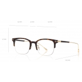 Tom Ford - Blue Block Optical Glasses - Occhiali Browline - Avana Scuro - FT5645-D - Occhiali da Vista - Tom Ford Eyewear