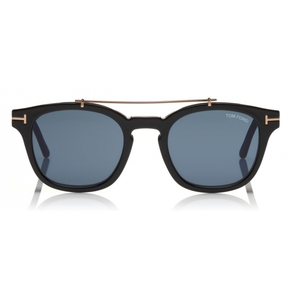 Tom Ford - Blue Block Optical Glasses - Occhiali Rotondi in Acetato - Nero - FT5532-B - Occhiali da Vista - Tom Ford Eyewear