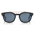 Tom Ford - Blue Block Optical Glasses - Round Acetate Optical Glasses - Black - FT5532-B - Optical Glasses - Tom Ford Eyewear