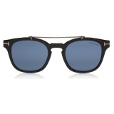 Tom Ford - Blue Block Optical Glasses - Occhiali Rotondi in Acetato - Nero - FT5532-B - Occhiali da Vista - Tom Ford Eyewear