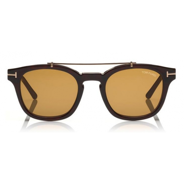 Tom Ford - Blue Block Optical Glasses - Round Optical Glasses - Dark Havana - FT5532-B - Optical Glasses - Tom Ford Eyewear