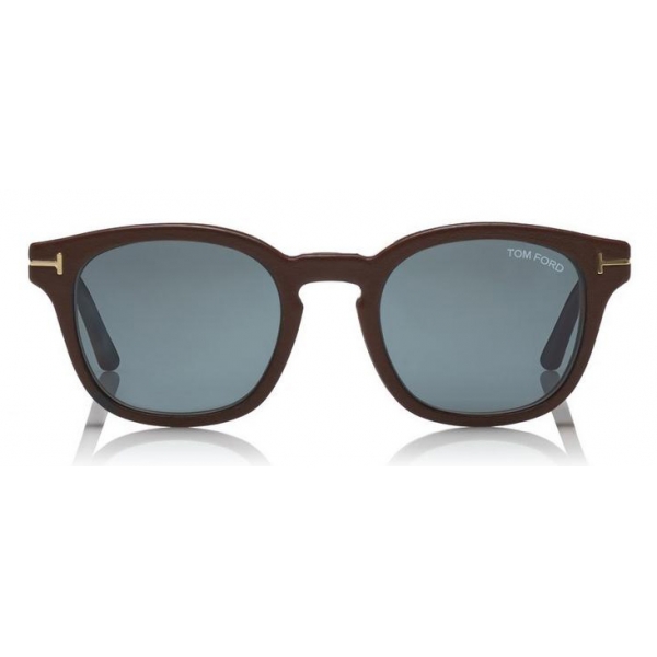 Tom Ford - Blue Block Optical Glasses - Round Optical Glasses - Dark Havana Blue - FT5532-B - Optical Glasses - Tom Ford Eyewear