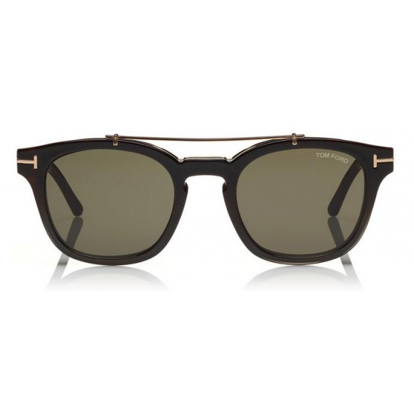 Tom Ford - Blue Block Optical Glasses - Round Optical Glasses - Grey Havana - FT5532-B - Optical Glasses - Tom Ford Eyewear