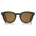 Tom Ford - Blue Block Optical Glasses - Occhiali Rotondi - Avana - FT5532-B - Occhiali da Vista - Tom Ford Eyewear