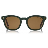 Tom Ford - Blue Block Optical Glasses - Occhiali Rotondi - Avana - FT5532-B - Occhiali da Vista - Tom Ford Eyewear