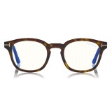 Tom Ford - Blue Block Optical Glasses - Occhiali Rotondi - Avana - FT5532-B - Occhiali da Vista - Tom Ford Eyewear