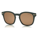 Tom Ford - Blue Block Optical Glasses - Occhiali Rotondi - Avana - FT5532-B - Occhiali da Vista - Tom Ford Eyewear