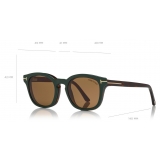 Tom Ford - Blue Block Optical Glasses - Occhiali Rotondi - Avana - FT5532-B - Occhiali da Vista - Tom Ford Eyewear