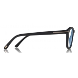 Tom Ford - Blue Block Optical Glasses - Occhiali Rotondi - Nero Opaco - FT5532-B - Occhiali da Vista - Tom Ford Eyewear