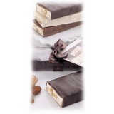 Vincente Delicacies - Soft Nougat Bar with Sicilian Almonds and Covered with 70% Extra-Dark Chocolate - Opal Box
