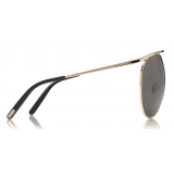 Tom Ford - Stevie Sunglasses - Occhiali da Sole Rotondi in Metallo - Oro Rosa - FT0761 - Occhiali da Sole - Tom Ford Eyewear