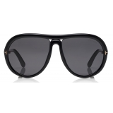 Tom Ford - Stevie Sunglasses - Occhiali da Sole Rotondi in Metallo - Oro Rosa - FT0761 - Occhiali da Sole - Tom Ford Eyewear