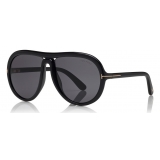 Tom Ford - Stevie Sunglasses - Occhiali da Sole Rotondi in Metallo - Oro Rosa - FT0761 - Occhiali da Sole - Tom Ford Eyewear