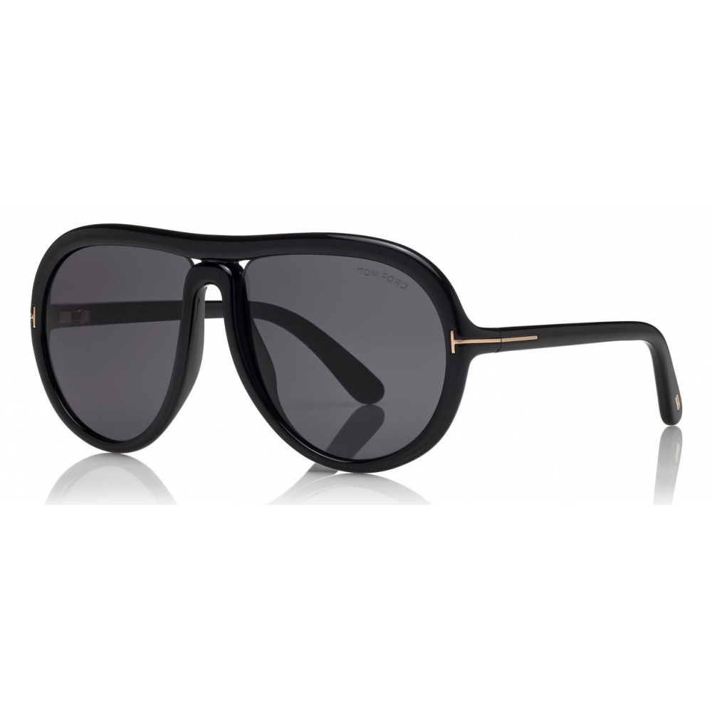 Tom Ford - Cybil Sunglasses - Round Acetate Sunglasses - Black - FT0768 -  Sunglasses - Tom Ford Eyewear - Avvenice