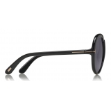 Tom Ford - Stevie Sunglasses - Occhiali da Sole Rotondi in Metallo - Oro Rosa - FT0761 - Occhiali da Sole - Tom Ford Eyewear