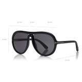 Tom Ford - Stevie Sunglasses - Occhiali da Sole Rotondi in Metallo - Oro Rosa - FT0761 - Occhiali da Sole - Tom Ford Eyewear