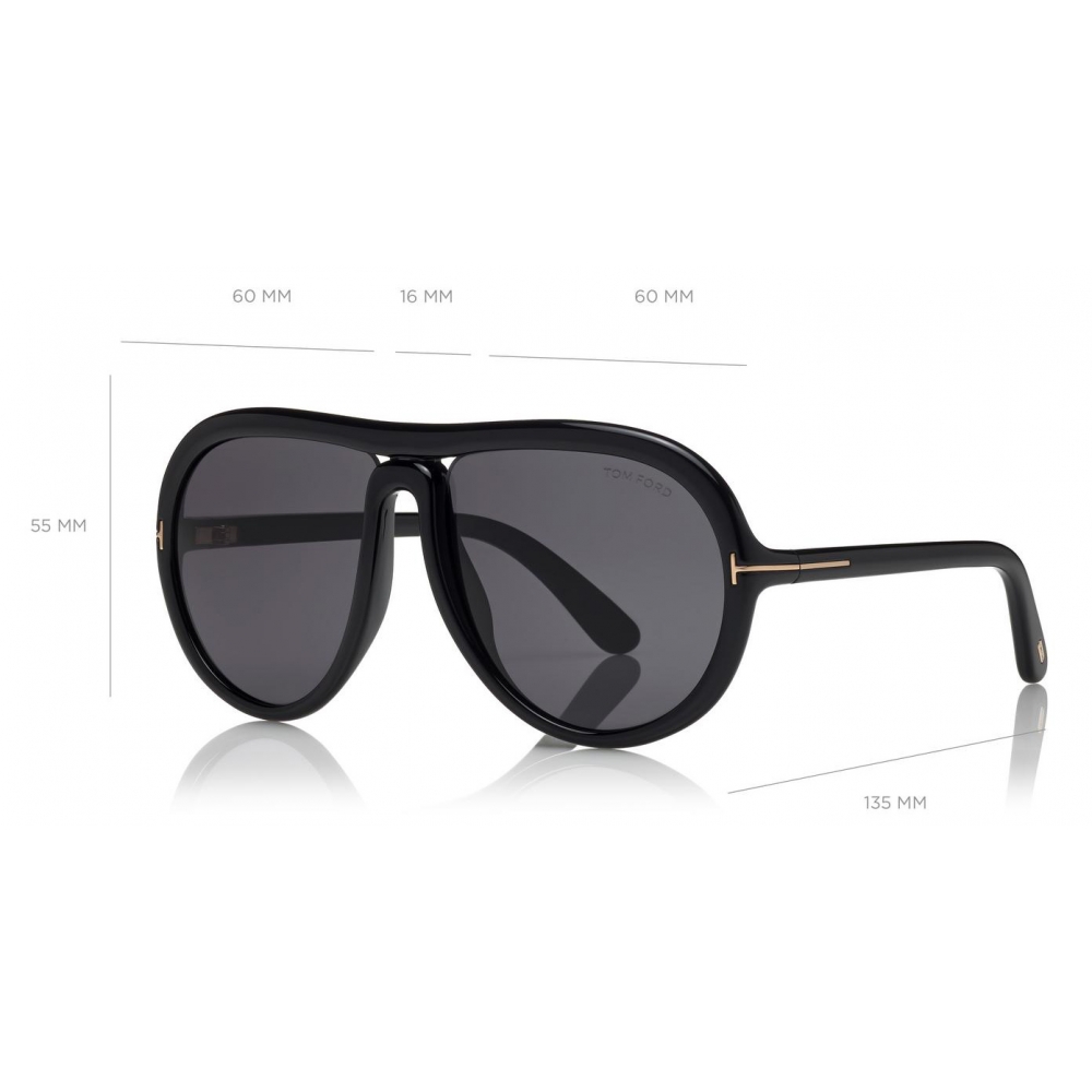 Tom Ford - Cybil Sunglasses - Round Acetate Sunglasses - Black - FT0768 -  Sunglasses - Tom Ford Eyewear - Avvenice