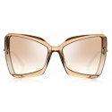 Tom Ford - Gia Sunglasses - Butterfly Acetate Sunglasses - Beige - FT0766 - Sunglasses - Tom Ford Eyewear