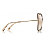 Tom Ford - Gia Sunglasses - Butterfly Acetate Sunglasses - Beige - FT0766 - Sunglasses - Tom Ford Eyewear