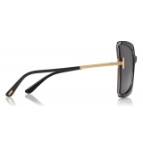 Tom Ford - Gia Sunglasses - Occhiali da Sole in Acetato a Farfalla - Grigio - FT0766 - Occhiali da Sole - Tom Ford Eyewear