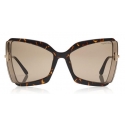 Tom Ford - Gia Sunglasses - Butterfly Acetate Sunglasses - Havana - FT0766 - Sunglasses - Tom Ford Eyewear