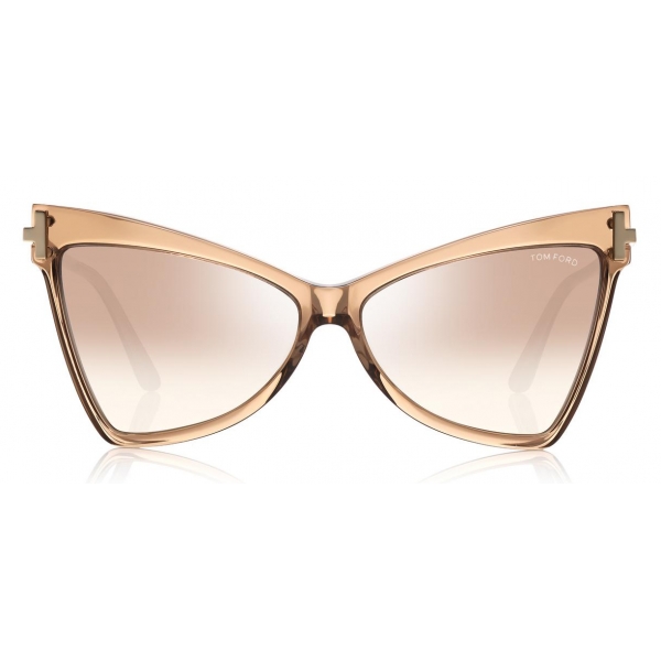 Tom Ford - Tallulah Sunglasses - Butterfly Acetate Sunglasses - Beige -  FT0767 - Sunglasses - Tom Ford Eyewear - Avvenice