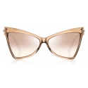 Tom Ford - Tallulah Sunglasses - Butterfly Acetate Sunglasses - Beige - FT0767 - Sunglasses - Tom Ford Eyewear