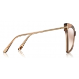 Tom Ford - Tallulah Sunglasses - Occhiali da Sole in Acetato a Farfalla - Beige - FT0767 - Occhiali da Sole - Tom Ford Eyewear