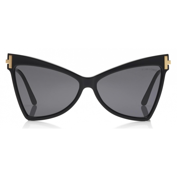 Tom Ford - Tallulah Sunglasses - Occhiali da Sole in Acetato a Farfalla - Nero - FT0767 - Occhiali da Sole - Tom Ford Eyewear