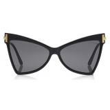 Tom Ford - Tallulah Sunglasses - Occhiali da Sole in Acetato a Farfalla - Nero - FT0767 - Occhiali da Sole - Tom Ford Eyewear