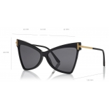 Tom Ford - Tallulah Sunglasses - Butterfly Acetate Sunglasses - Black - FT0767 - Sunglasses - Tom Ford Eyewear