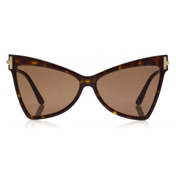 Tom Ford - Tallulah Sunglasses - Occhiali da Sole a Farfalla - Avana Scuro - FT0767 - Occhiali da Sole - Tom Ford Eyewear