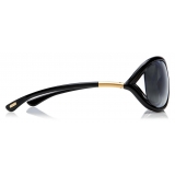 Tom Ford - Jennifer Polarized Sunglasses - Occhiali Quadrati in Acetato - Nero - FT0008P - Occhiali da Sole - Tom Ford Eyewear