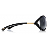 Tom Ford - Jennifer Polarized Sunglasses - Square Acetate Sunglasses - Black - FT0008P - Sunglasses - Tom Ford Eyewear