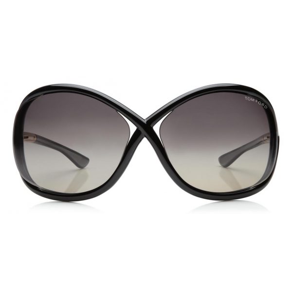 Tom Ford - Whitney Polarized Sunglasses - Occhiali Rotondi in Metallo - Nero - FT0009P - Occhiali da Sole - Tom Ford Eyewear
