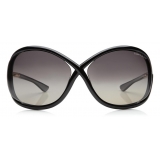 Tom Ford - Whitney Polarized Sunglasses - Occhiali Rotondi in Metallo - Nero - FT0009P - Occhiali da Sole - Tom Ford Eyewear