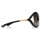 Tom Ford - Whitney Polarized Sunglasses - Round Metal Sunglasses - Black - FT0009P - Sunglasses - Tom Ford Eyewear