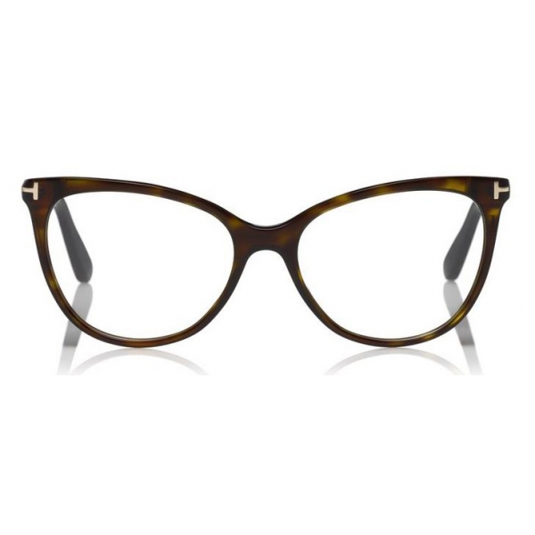 Tom Ford - Thin Cat-Eye Optical Glasses - Occhiali Cat-Eye - Avana Scuro - FT5513 - Occhiali da Vista - Tom Ford Eyewear