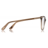 Tom Ford - Thin Cat-Eye Optical Glasses - Occhiali Cat-Eye - Miele di Opale - FT5513 - Occhiali da Vista - Tom Ford Eyewear