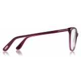 Tom Ford - Thin Cat-Eye Optical Glasses - Cat-Eye Optical Glasses - Violet - FT5513 - Optical Glasses - Tom Ford Eyewear