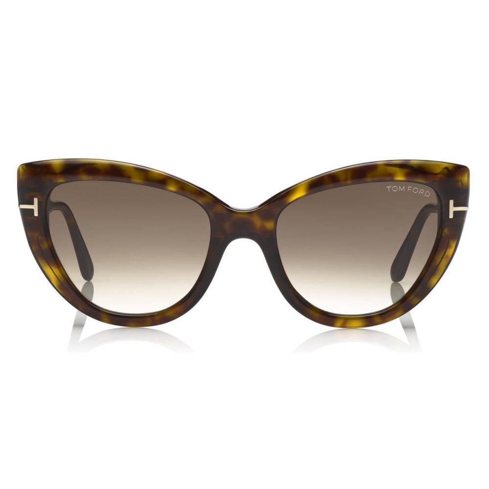 Tom Ford - Anya Sunglasses - Cat-Eye Acetate Sunglasses - Dark Havana ...