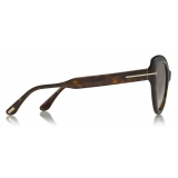 Tom Ford - Anya Sunglasses - Cat-Eye Acetate Sunglasses - Dark Havana - FT0762 - Sunglasses - Tom Ford Eyewear