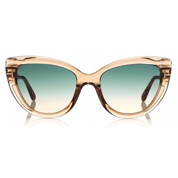 Tom Ford - Anya Sunglasses - Cat-Eye Acetate Sunglasses - Green - FT0762 - Sunglasses - Tom Ford Eyewear