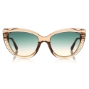 Tom Ford - Anya Sunglasses - Occhiali da Sole Cat-Eye in Acetato - Verde - FT0762 - Occhiali da Sole - Tom Ford Eyewear