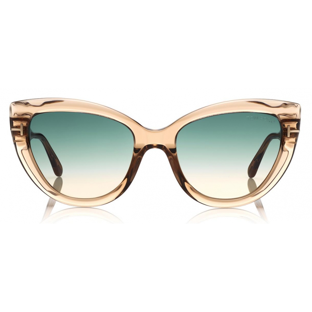 Tom Ford - Anya Sunglasses - Cat-Eye Acetate Sunglasses - Green - FT0762 -  Sunglasses - Tom Ford Eyewear - Avvenice