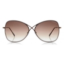 Tom Ford - Colette Butterfly Sunglasses - Butterfly Metal Sunglasses - Dark Brown - FT0250 - Sunglasses - Tom Ford Eyewear