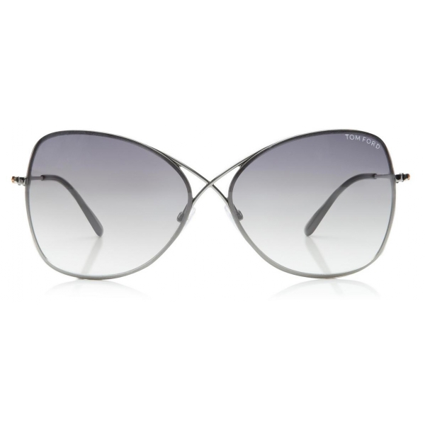 Tom Ford - Colette Sunglasses - Occhiali in Metallo a Farfalla - Canna di Fucile - FT0250 - Occhiali da Sole - Tom Ford Eyewear